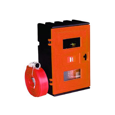 SG02436 (Brandblus) materialenkast JBDE/A-85 De kasten zijn vervaardigd van Polyethyleen en zijn veelzijdig toepasbaar voor brandblus- en veiligheidsmaterialen. Er is een verscheidenheid in maatvoering. De kasten zijn leverbaar met een rode of groene deur.