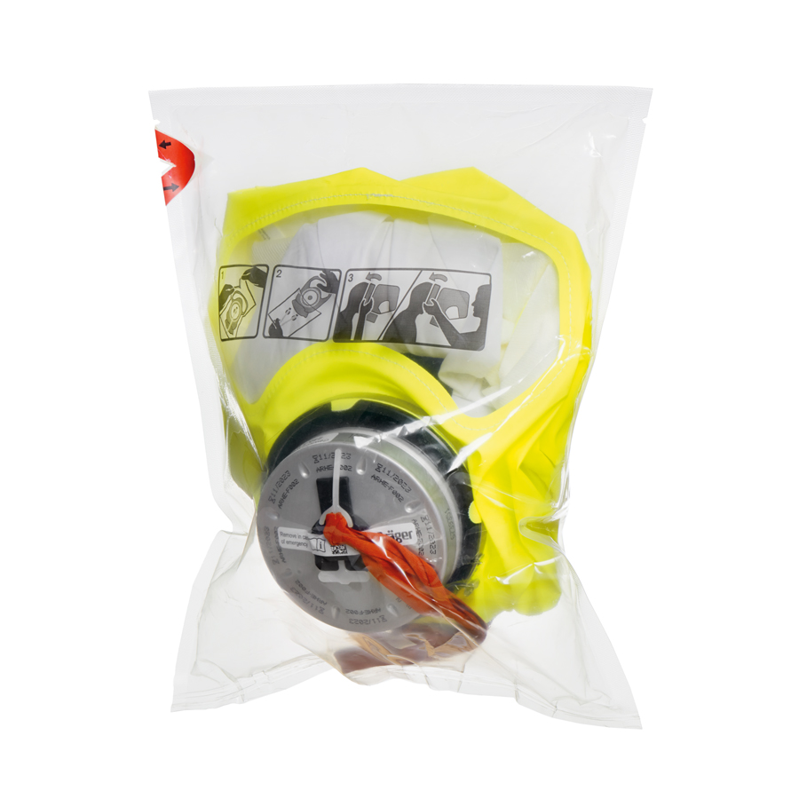 R59476 Dräger PARAT&reg; 5550 Refill Pack (fire escape hood enclosed in a perforated foil pouch)