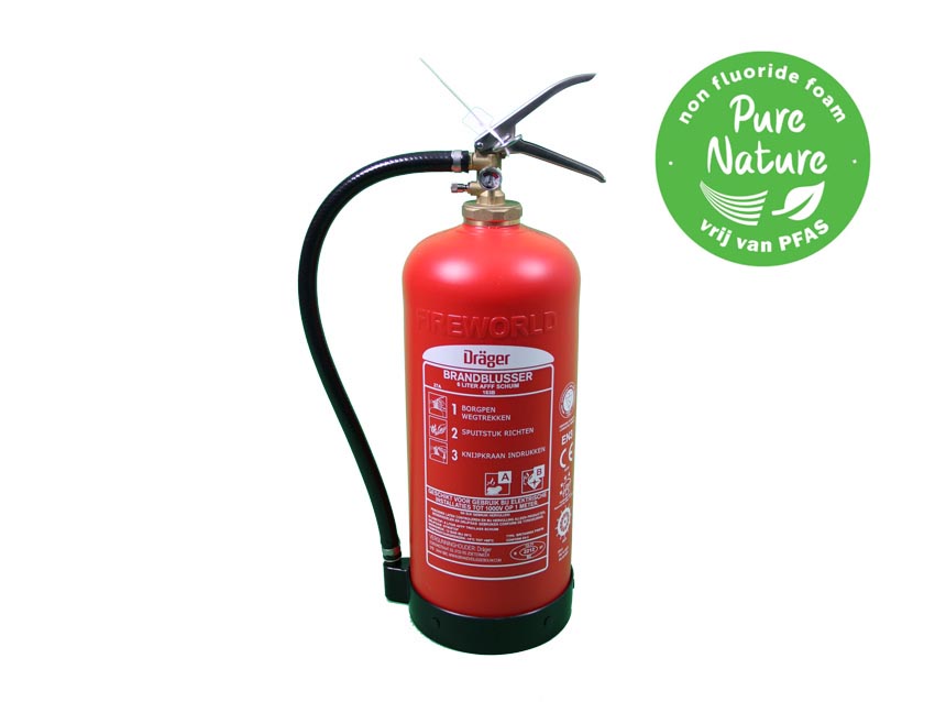 Dräger Schuim Brandblustoestel fluorvrij Composiet 9 liter AB (constante druk)