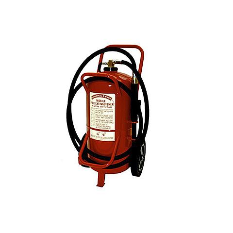 SG00251 Norfolk Foam Wheeled Extinguisher 45 liter AB (cartridge) Wheeled fire extinguishers are being used to extinguish large fires and during situations in which portable fire extinguishers are not sufficient for a fire to extinguish. Its sturdy construction and versatility make the mobile extinguisher rapidly deployed and operated by one person.