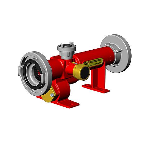 SG01101 POK Mixy Eductor Body vervaardigd van brons met een inlaatfilter doseerventiel 0 tot 6% met een by-pass. De pick-up tube wordt apart geleverd.