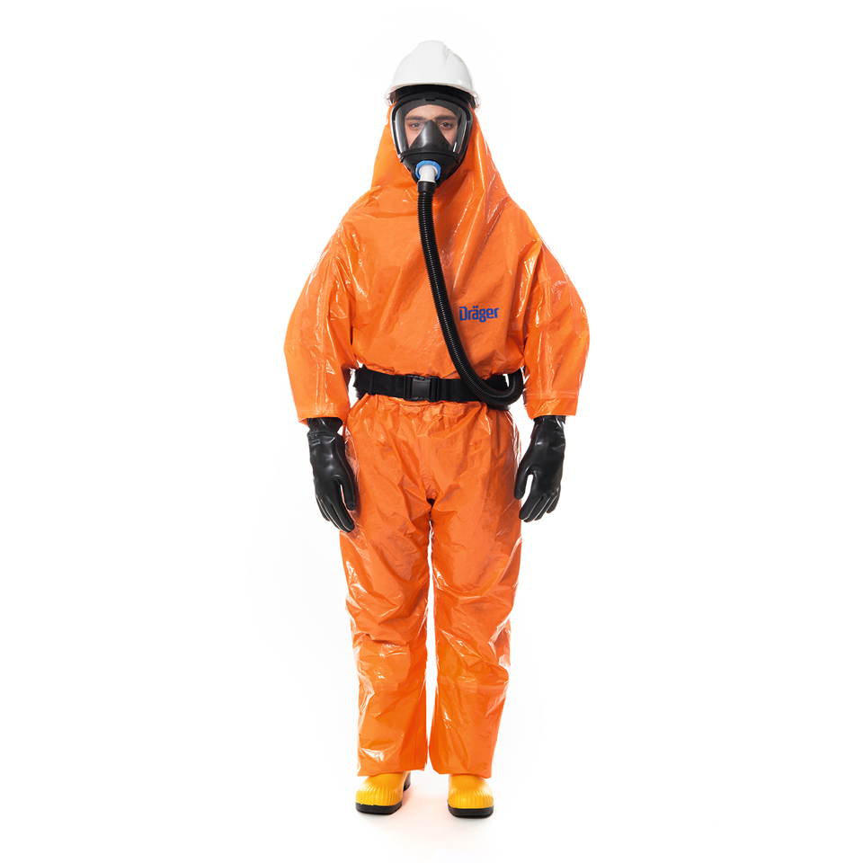 R63418 Dräger SPC 4800 CLF, orange, antistatic, size M: 170 - 176 cm